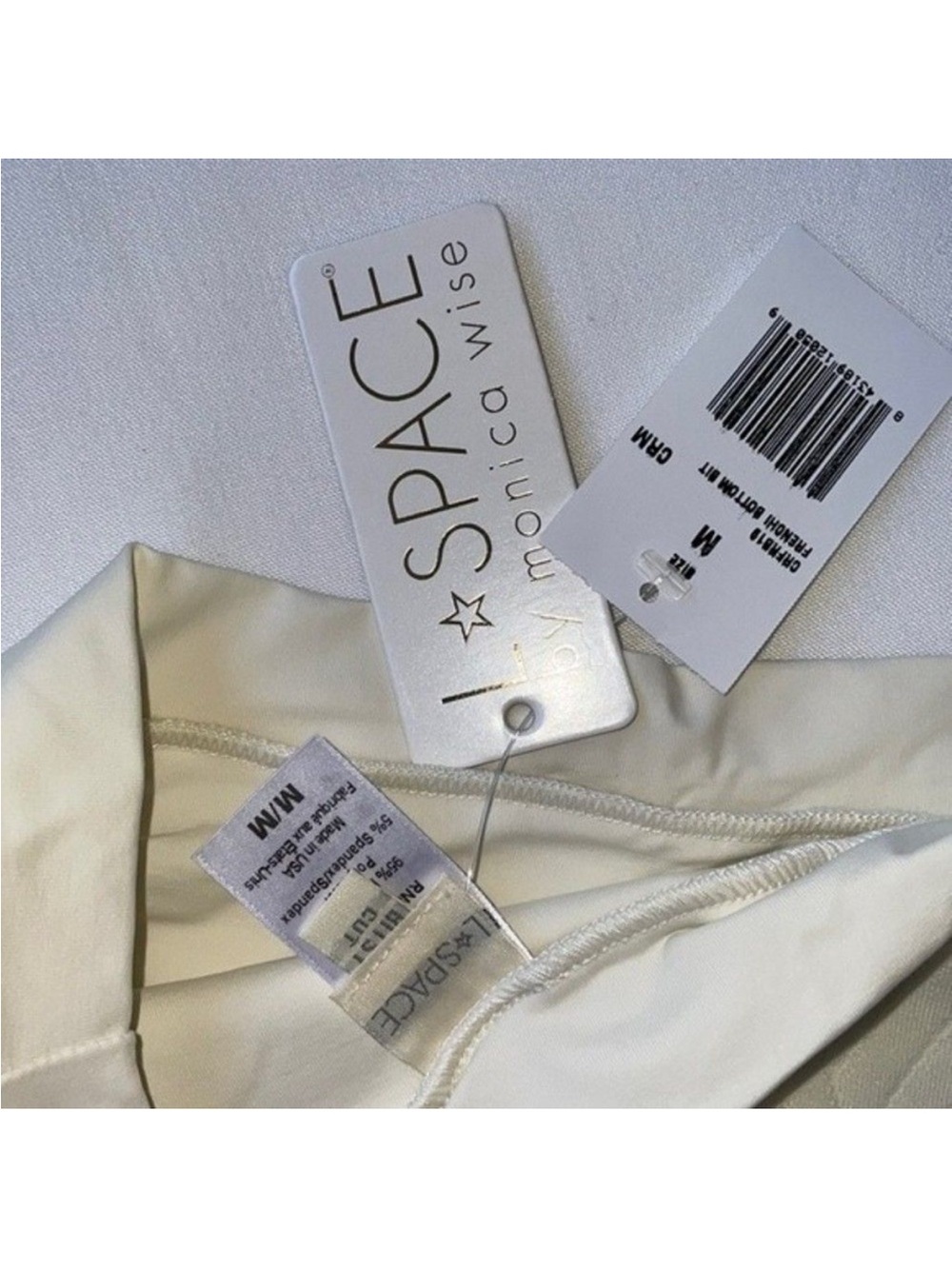 L*space Frenchi Bikini Bottom in Cream Women Size Medium - Picture 9 of 9